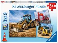 3 x 49 piece puzzle: Digger at work!